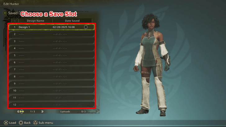 Monster Hunter Wilds How to Create a Design Code Step 4