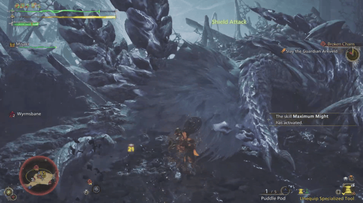 Monster Hunter Wilds - Battling the Arkveld