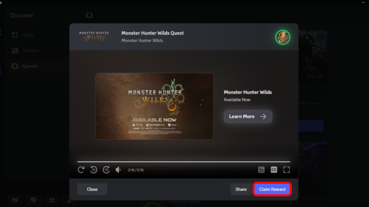 Monster Hunter Wilds How to Complete the MH Wilds Discord Quest Step 3