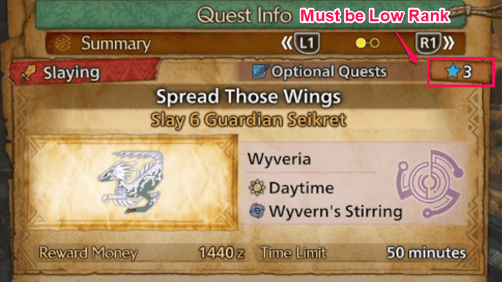 Spread Those Wings Quest