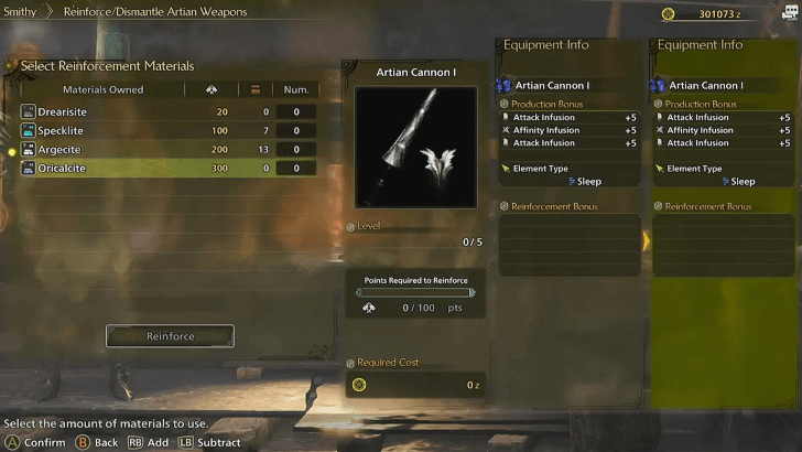 Upgrading Artian Weapons