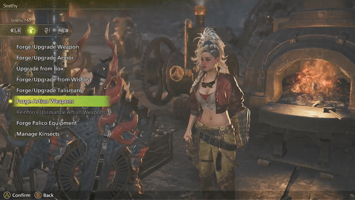 Crafting Artian Weapons from Gemma