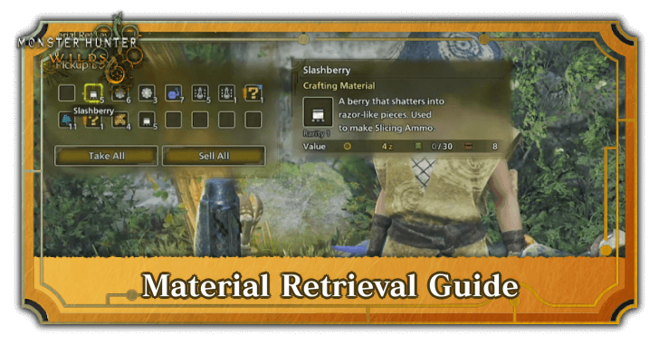 Monster Hunter Wilds Material Retrieval Guide