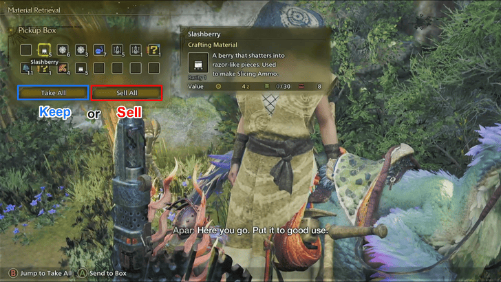 Monster Hunter Wilds Wait One In-Game Day to Pick-Up Items