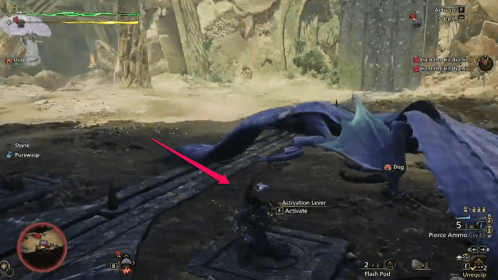 Monster Hunter Wilds - Use the Lever