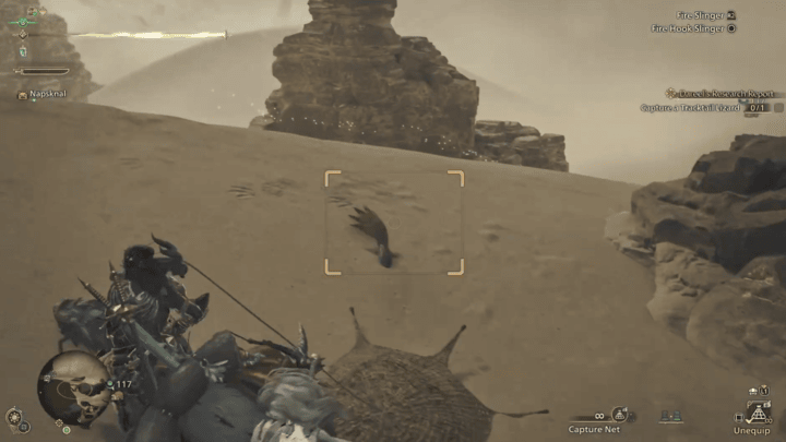 Monster Hunter Wilds - Capture a Tracktail Lizard