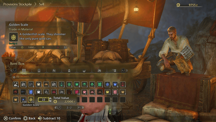 Sell Items and Materials