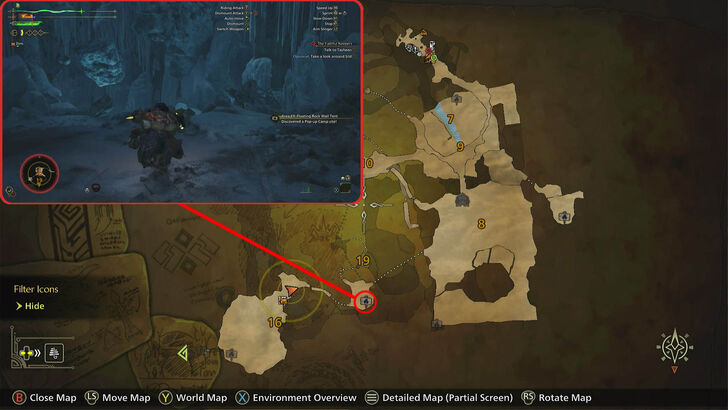 Monster Hunter Wilds - Area 19: Floating Rock Wall