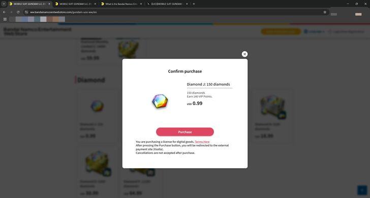 Buying Diamonds - Gundam UCE