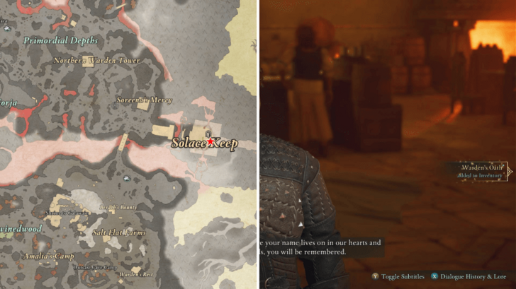 Warden Oath Location