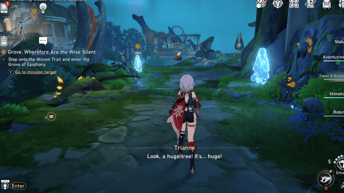 Honkai Star Rail - Grove, Wherefore Are the Wise Silent Mission Guide - Step 4