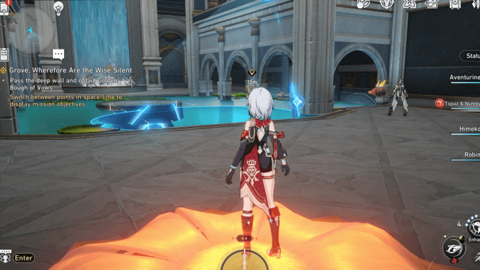 Honkai Star Rail - Grove, Wherefore Are the Wise Silent Mission Guide - Use the Cognos Bloom to Go Down