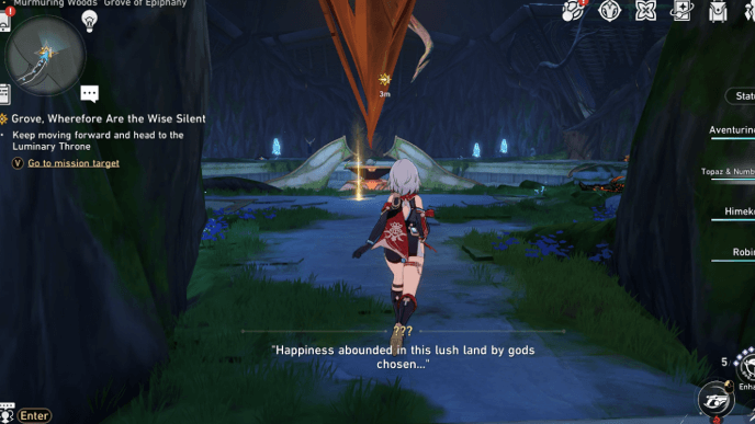 Honkai Star Rail - Grove, Wherefore Are the Wise Silent Mission Guide - Step 7