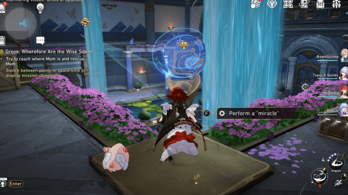 Honkai Star Rail - Grove, Wherefore Are the Wise Silent Mission Guide - Use the Book on the Second Floor to Shift the Time