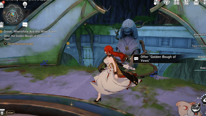 Honkai Star Rail - Grove, Wherefore Are the Wise Silent Mission Guide - Step 10