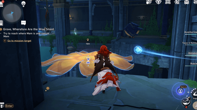 Honkai Star Rail - Grove, Wherefore Are the Wise Silent Mission Guide - Use the Flower to Get to Mem