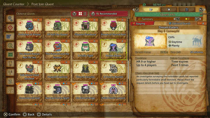 Dream Eaters Optional Quest