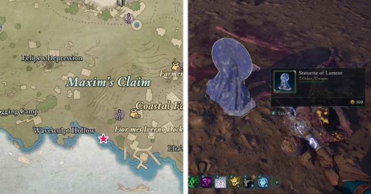 Avowed - Statuette of Lament Location