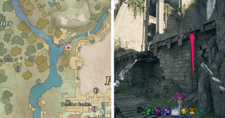 Avowed - Climb Up the Ladder Near the Waterfall