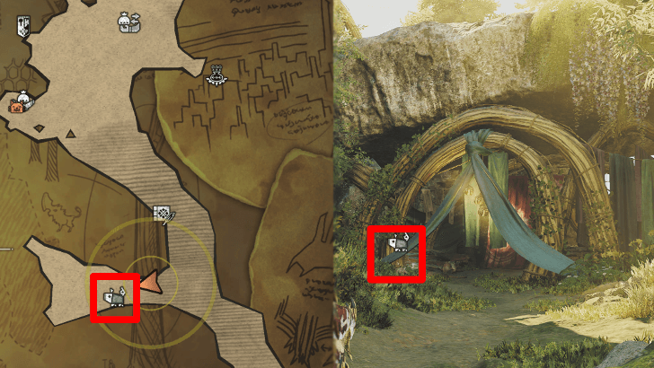 Poogie Outside a Tent