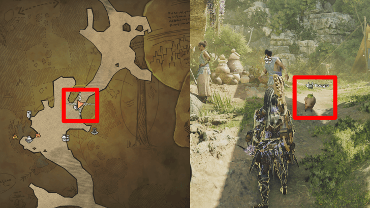 Poogie at the Entrance of Suja Village