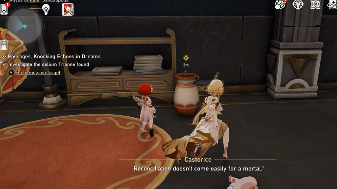 Honkai Star Rail - Passages, Knocking Echoes in Dreams Mission Guide - Investigate the Dolium Trianne Found