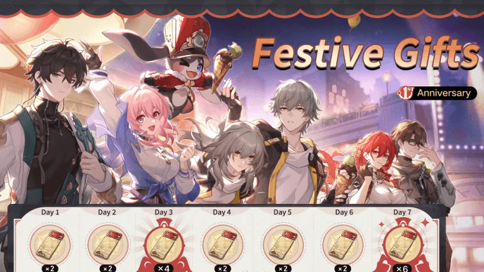 HSR 1st Anniversary - Festive Gifts