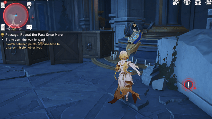 Honkai Star Rail - Passage, Reveal the Past Once More Mission Guide - Use the Book Again to Remove Wooden Crates
