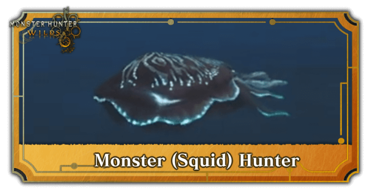 MH Wilds Top Banner - Monster Squid Hunter
