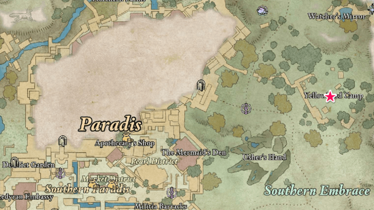 The Yellowbands Map Location