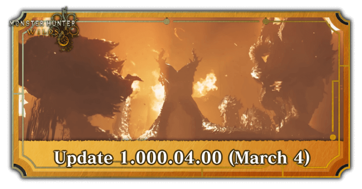 Monster Hunter Wilds Update 1.000.04.00 Patch Notes (March 4)