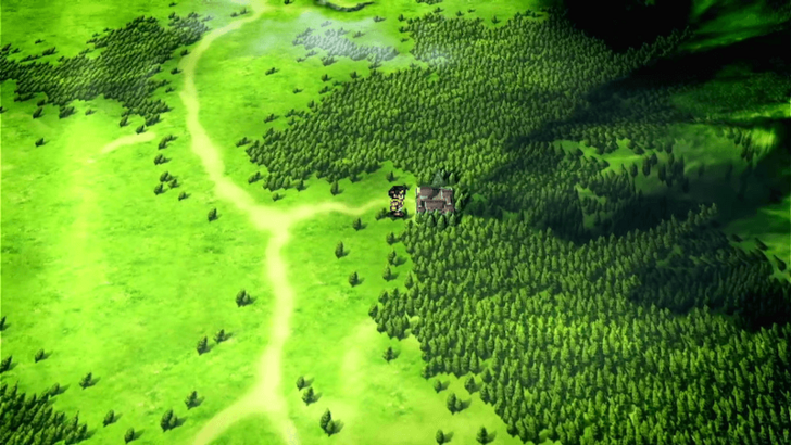 Suikoden 2 - Ryube Village Overworld