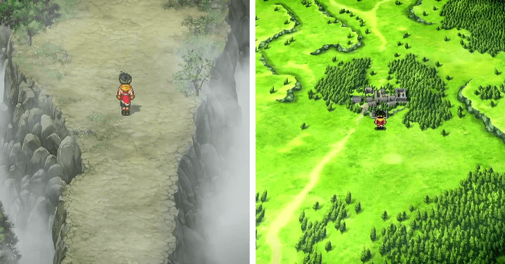 Suikoden 2 - Kyaro Village Overworld