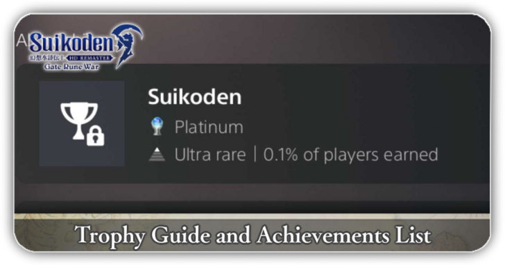 Suikoden 1 HD Remaster Trophy Guide and Achievements List