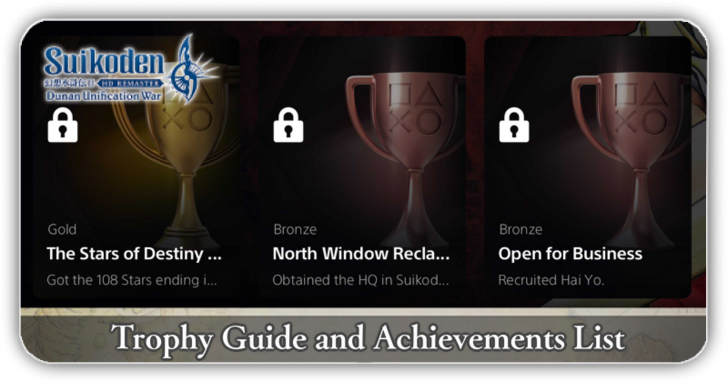 Suikoden 2 - Trophy Guide and Achievements List