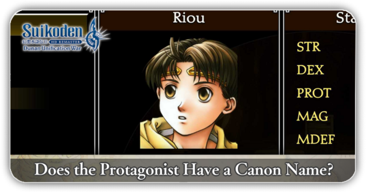 Suikoden 2 - Does the Hero Have a Canon Name?