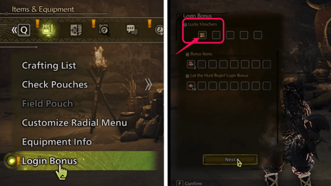 Can Get Lucky Voucher in Login Bonus