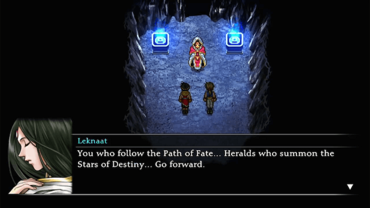 Suikoden 2 - Meet Leknaat in the Shrine