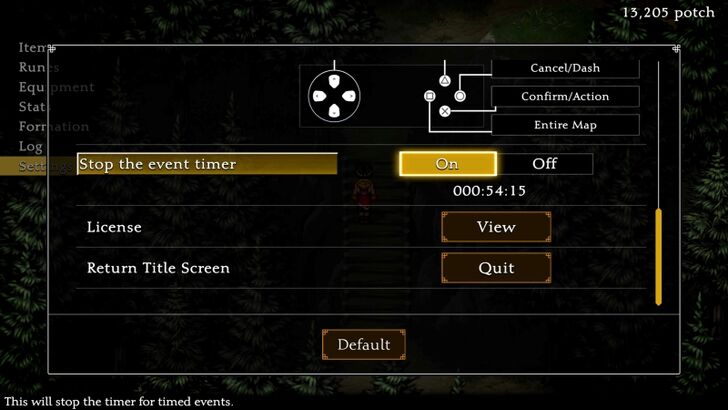 Stop the Event Timer
