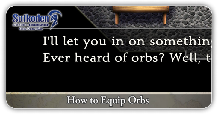 Suikoden 1 - How to Equip Orbs