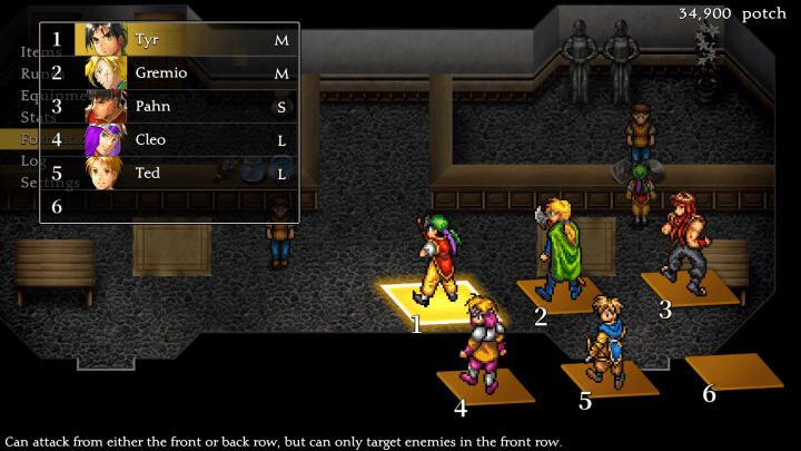 Suikoden 1 - Formation Screen