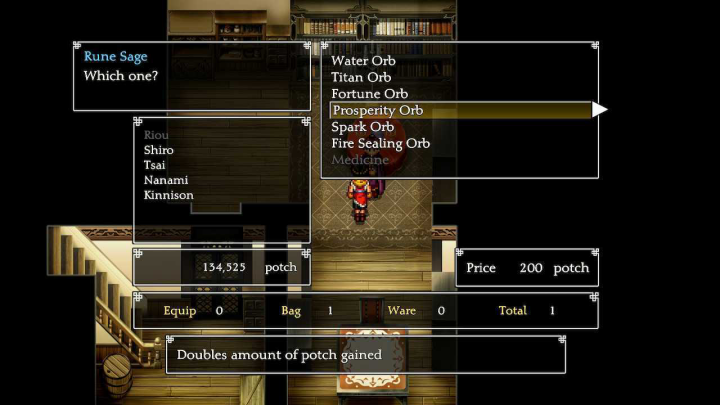 Equip the Prosperity Rune