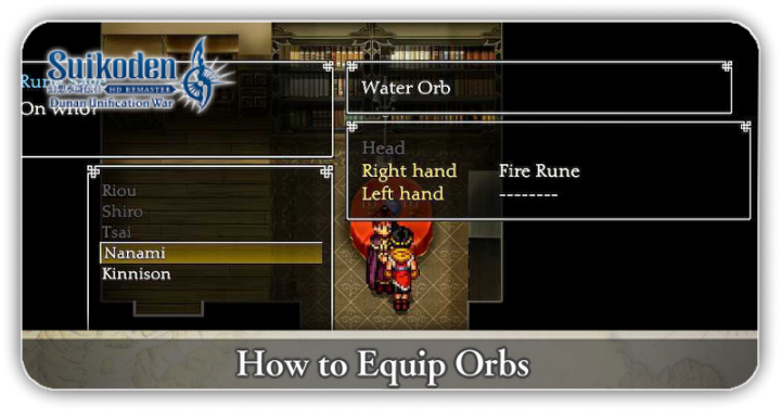 How to Equip Orbs Suikoden 2