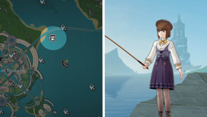 Genshin - Fontaine Fishing Shop Location