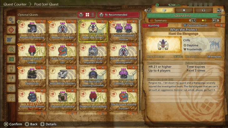 Monster Hunter Wilds - What We Protect Optional Quest