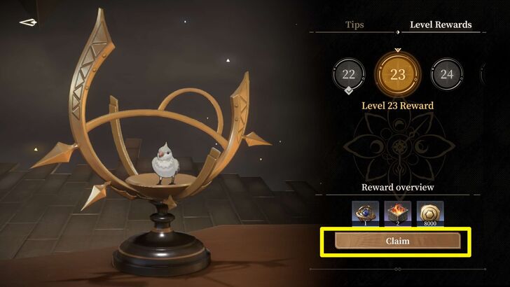 Claiming Level Rewards