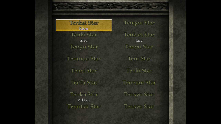 Suikoden II - Count any Missing Stars of Destiny