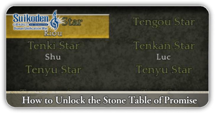 Suikoden 2 HD Remaster - How to Unlock the Stone Tablet of Promise