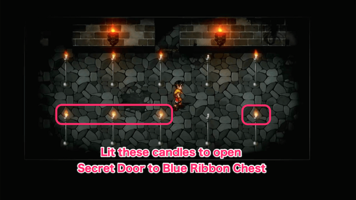 Suikoden 2 - Lit Candles to Open Blue Ribbon Chest