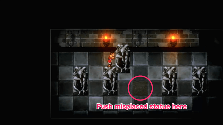 Suikoden 2 - Push Misplaced Statue